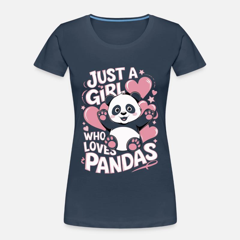 Panda Spruch Mädchen Frauen Premium Bio T-Shirt