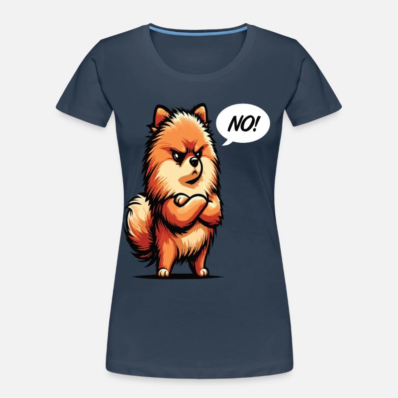 No Pomeranian Dwarf Spitz Dwarf Spitz Holder Spitz Women's Premium Organic T-Shirt