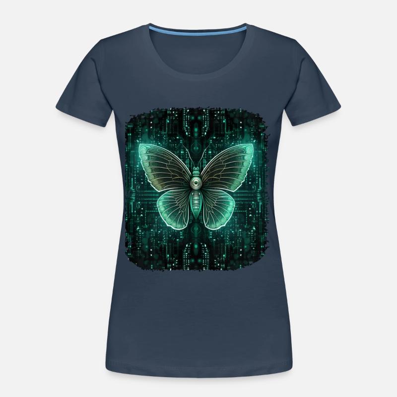 Programmierung PC Programm Code Schmetterling Frauen Premium Bio T-Shirt