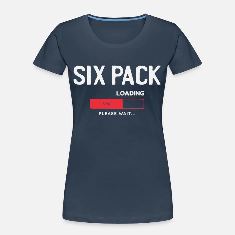 Six Pack Loading, please wait Women's Premium Organic T-Shirt