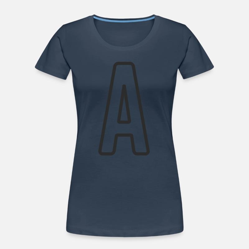 Letter A Typodesign Women's Premium Organic T-Shirt