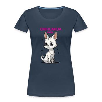 CHIHUAHUA MAMA - Frauen Premium Bio T-Shirt -  - Vorne - Mia (176cm)