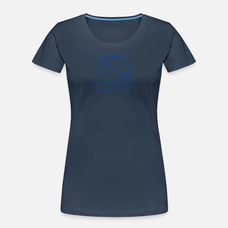 Go With The Flow Frauen Premium Bio T-Shirt