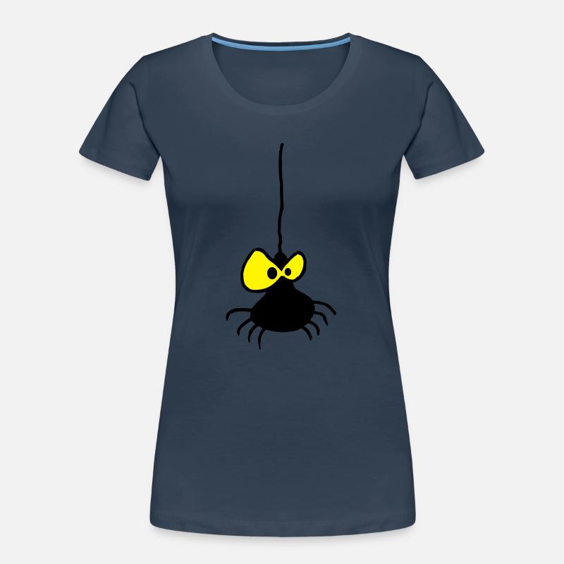 Araignée Grumpy Design Bicolore T-shirt bio Premium Femme