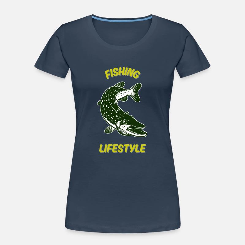 Mode de vie de pêche T-shirt bio Premium Femme
