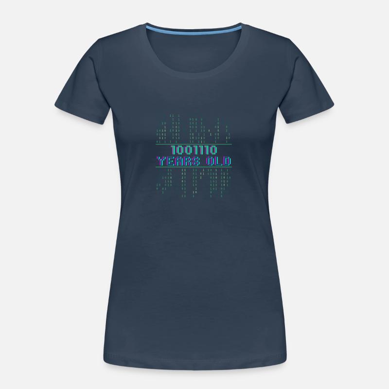 78th Birthday 78 years old Binary Code Computer Science Women's Premium Organic T-Shirt