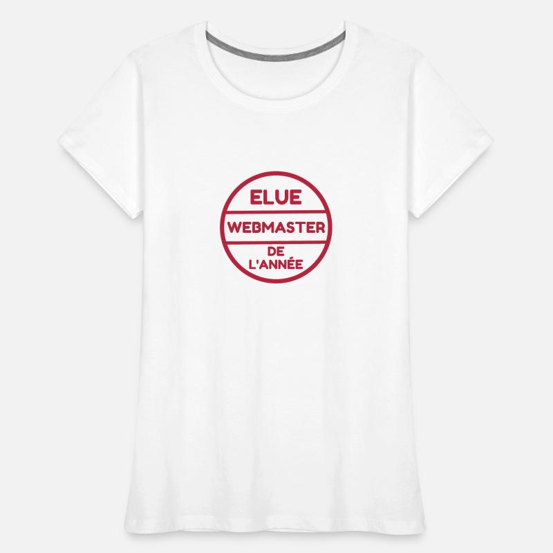 Webmaster Internet Web Geek Website Frauen Premium Bio T-Shirt