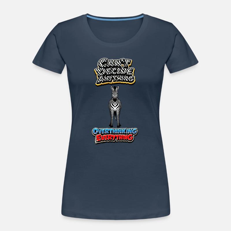 Zebra Overthinking Graphics T-shirt bio Premium Femme