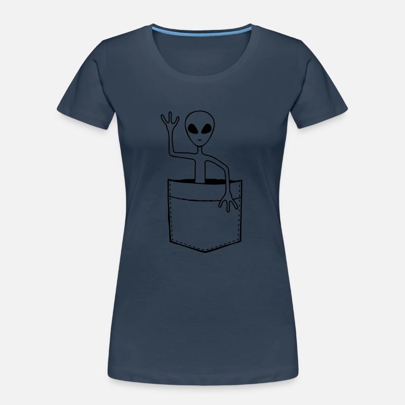 Bag Alien waves friendly Women's Premium Organic T-Shirt