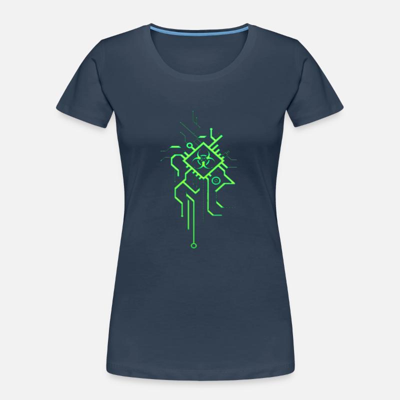 Hacking hackers hacker computer malware esport trojan Women's Premium Organic T-Shirt
