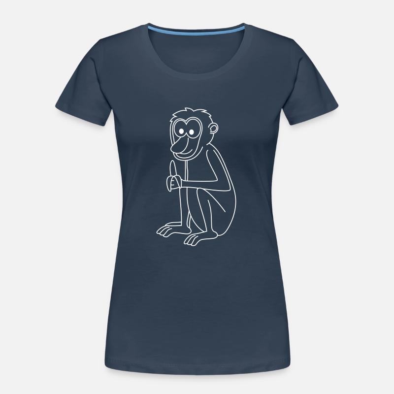 Affe comic Tier Frauen Premium Bio T-Shirt