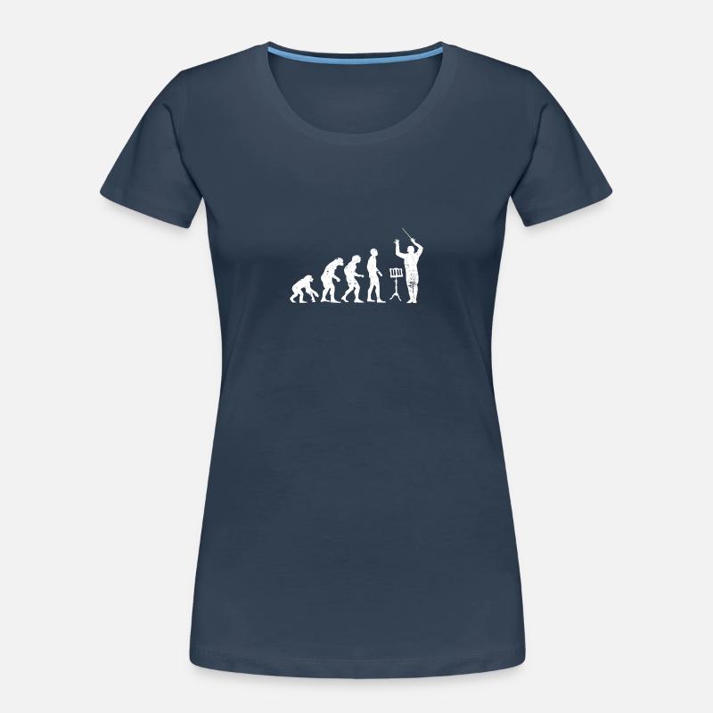 Dirigent Evolution Musiker Geschenkidee Frauen Premium Bio T-Shirt