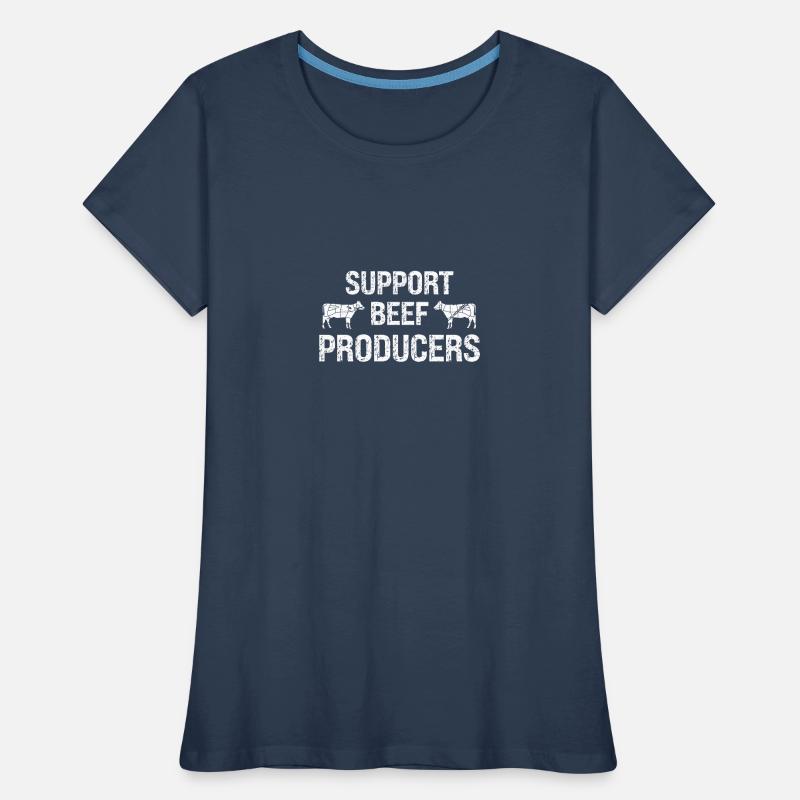 Support beef producers Women's Premium Organic T-Shirt