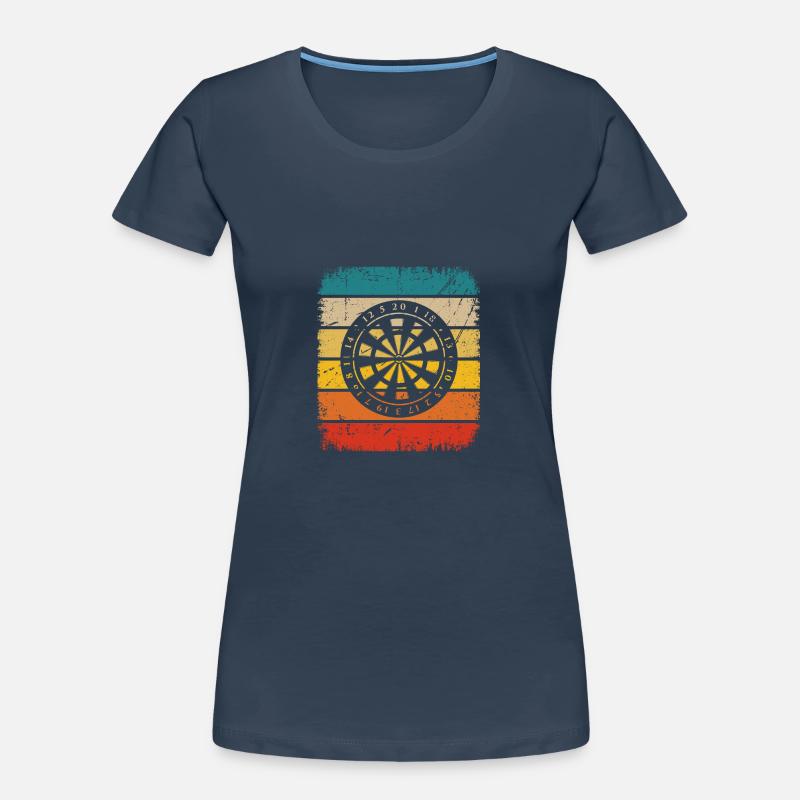 Retro Rectangle - Dartboard - Women's Premium Organic T-Shirt