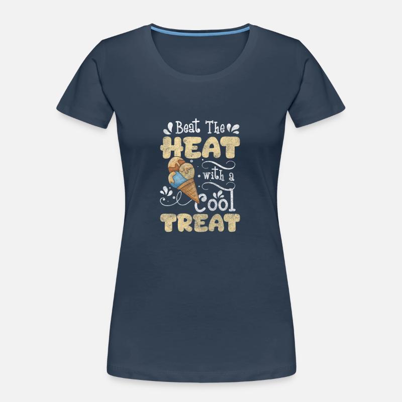 Softeis Waffel Kalt Geschmack Frauen Premium Bio T-Shirt