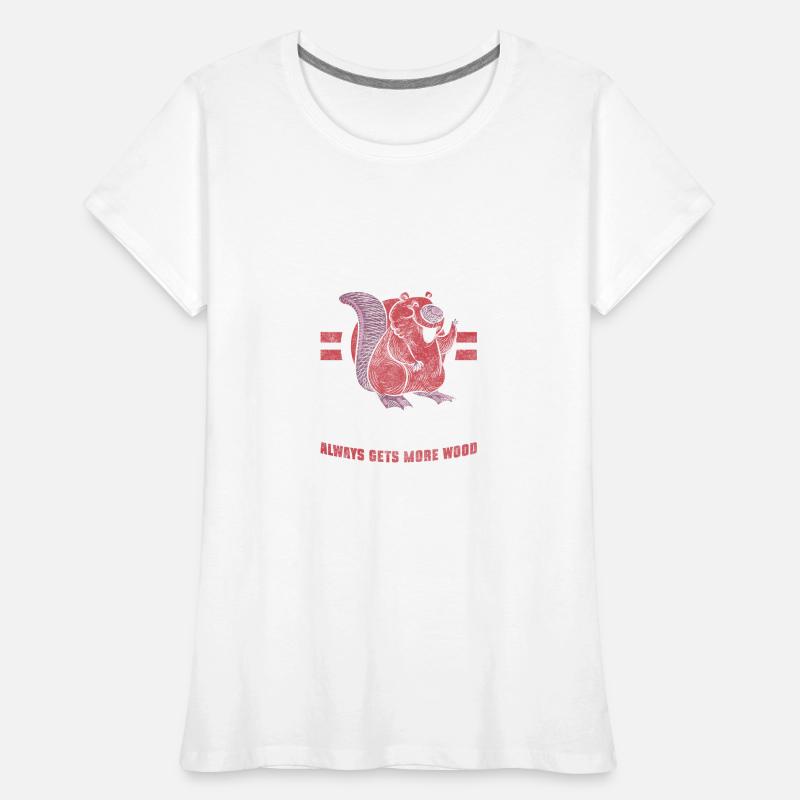 Barrage de rongeurs Canada Queue de castor T-shirt bio Premium Femme