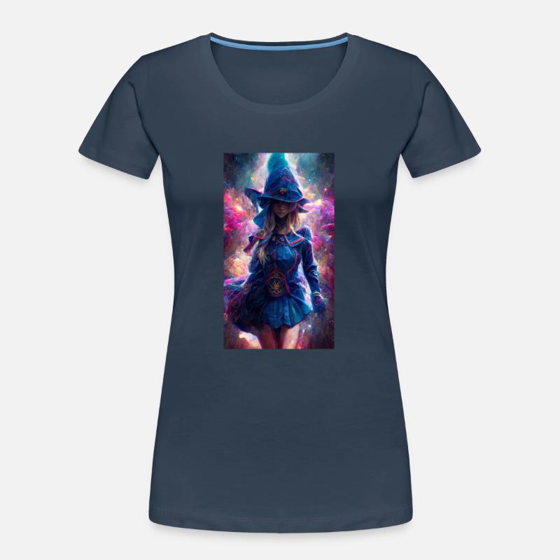 Sorcière bleu T-shirt bio Premium Femme