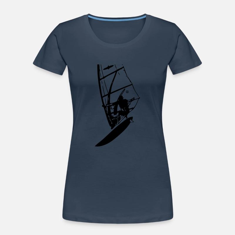 Windsurf Loop Frauen Premium Bio T-Shirt