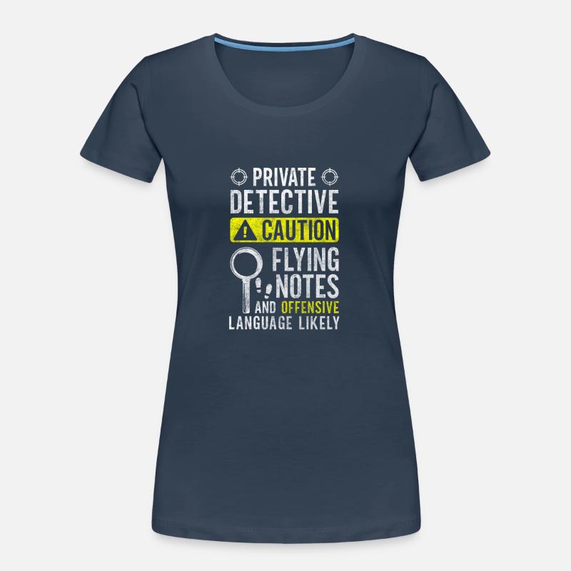 Detective Examining Sleuth Hat Women's Premium Organic T-Shirt