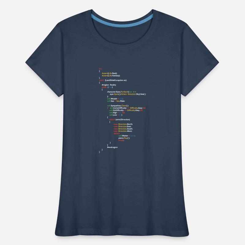 Coder Coding Software Developer Programmer Nerd Ge Frauen Premium Bio T-Shirt