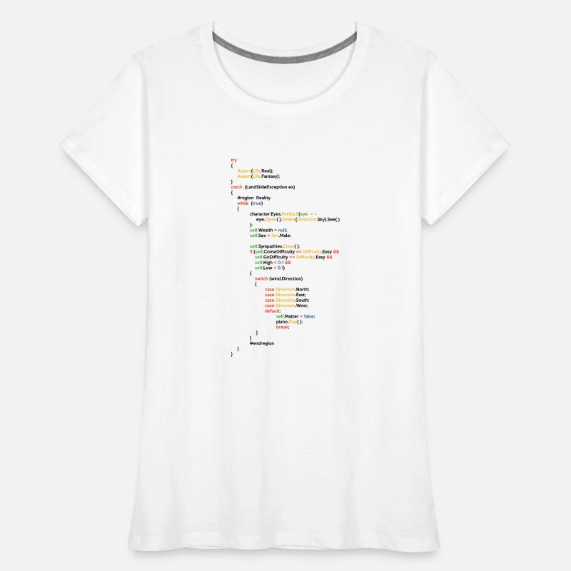 Coder Coding Software Developer Programmer Nerd Ge Frauen Premium Bio T-Shirt