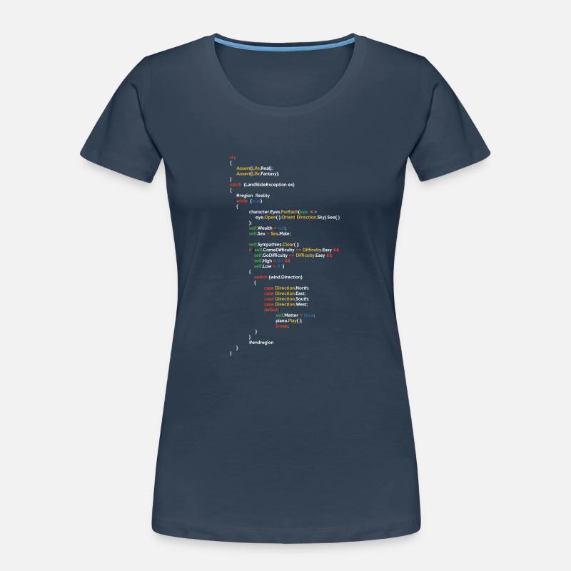 Coder Coding Software Developer Programmer Nerd Ge Frauen Premium Bio T-Shirt