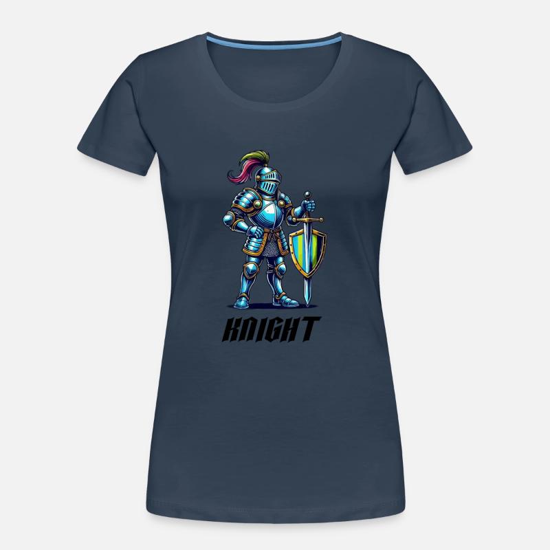 ritter comic Frauen Premium Bio T-Shirt