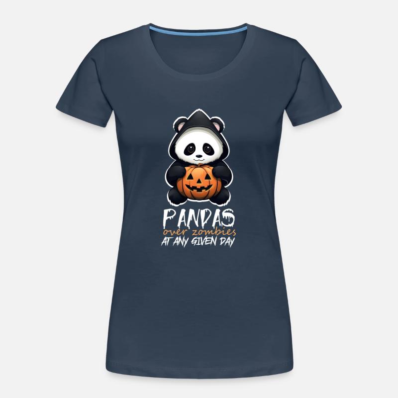Amusing Halloween Sarcastic Panda Quote Women's Premium Organic T-Shirt