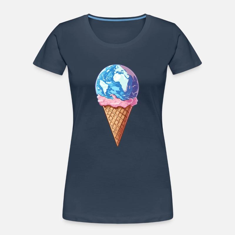 Eis-Planet Erde Frauen Premium Bio T-Shirt