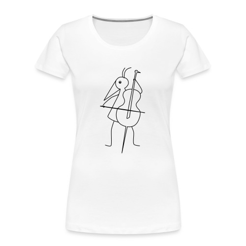 RUNNY-mit-Cello-Baß_1210 - Frauen Premium Bio T-Shirt