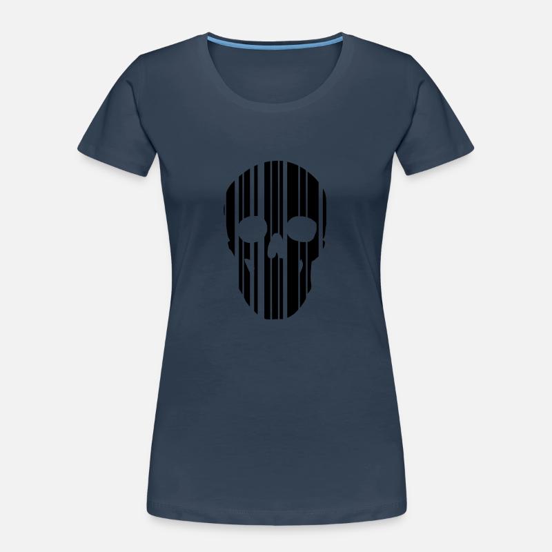crâne de code à barres T-shirt bio Premium Femme