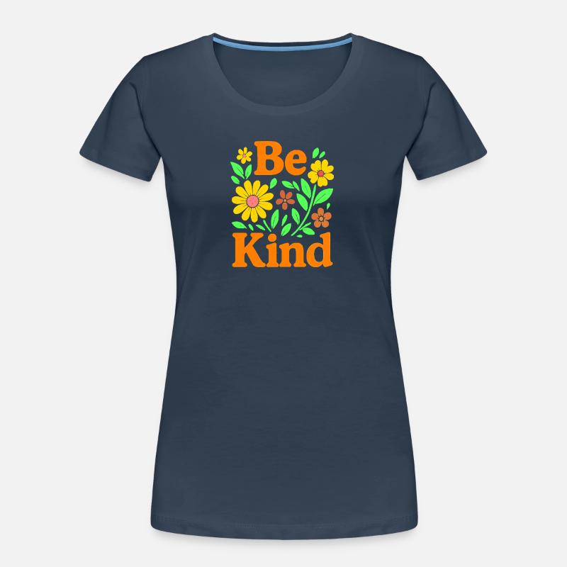 Expression florale joyeuse pour des vibrations positives T-shirt bio Premium Femme