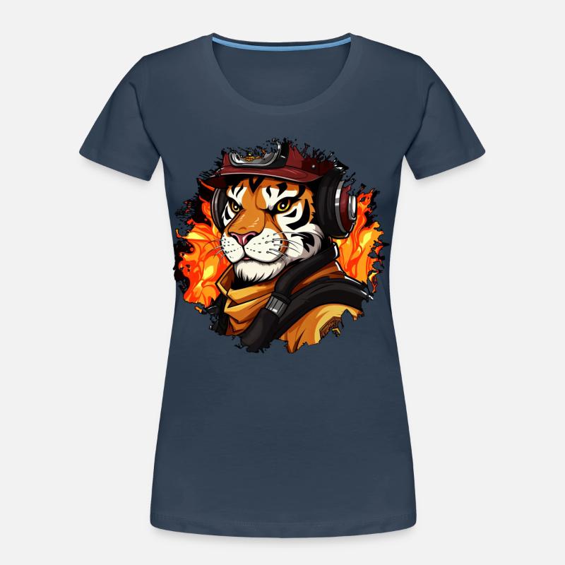 Tiger Fire Brigade / Firefighter Tiger Women's Premium Organic T-Shirt