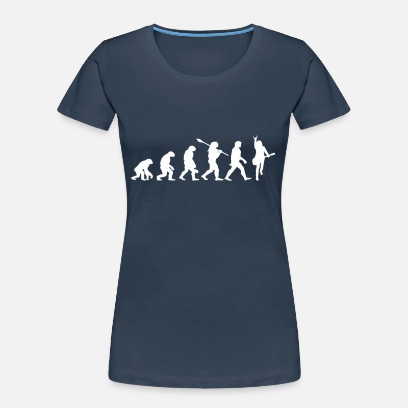 Rock'n'Roll Evolution for Musicians Women's Premium Organic T-Shirt