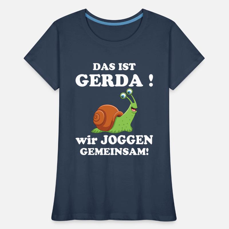 C’est Gerda Nous faisons du jogging ensemble Running Slow T-shirt bio Premium Femme