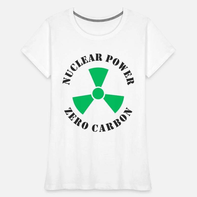 Atomkraft, Null CO2 Kohlenstoff Frauen Premium Bio T-Shirt