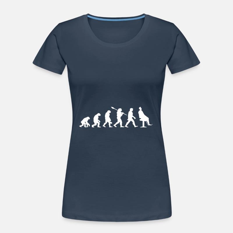Évolution coiffeur T-shirt bio Premium Femme