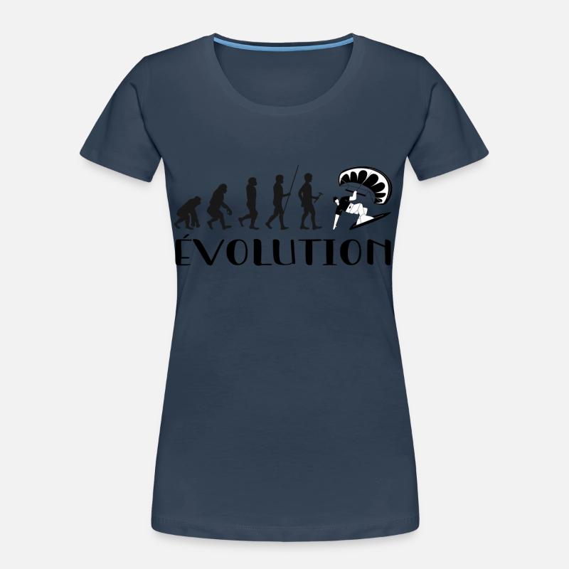 Évolution Du Singe Au surfeur T-shirt bio Premium Femme