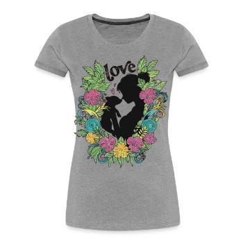 Amore - Maglietta ecologica premium da donna -  - Fronte - Mia (176cm)
