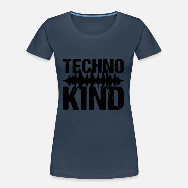 Techno Kind Techno Musik Frauen Premium Bio T-Shirt
