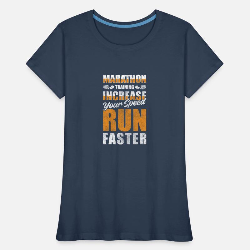 Marathon Runner Sprinter Workout Running Training Women's Premium Organic T-Shirt