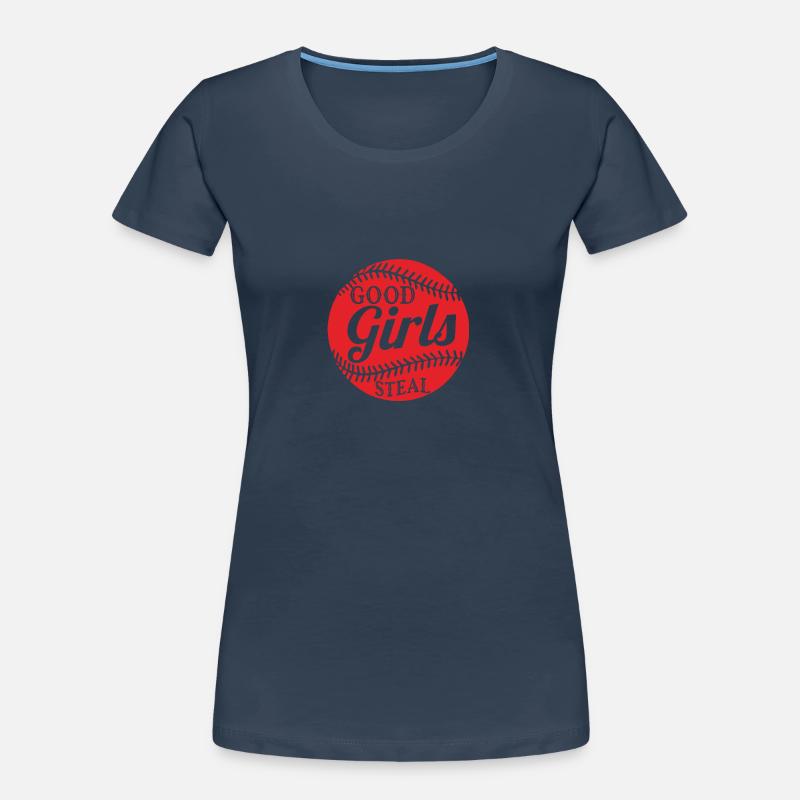 baseball mädchen Frauen Premium Bio T-Shirt