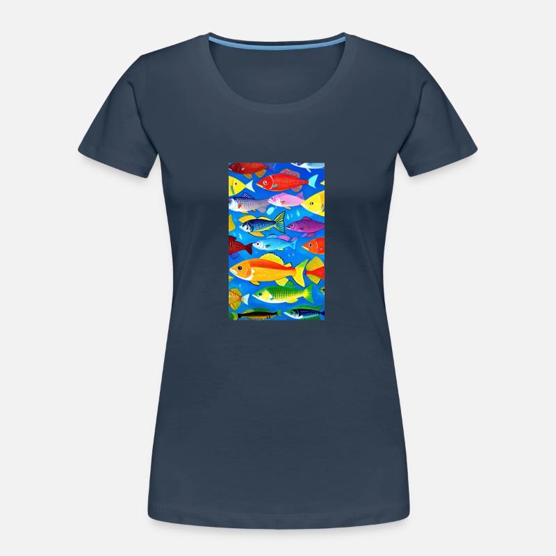 Fish | Pattern | Fish Patterns | Angler Women's Premium Organic T-Shirt