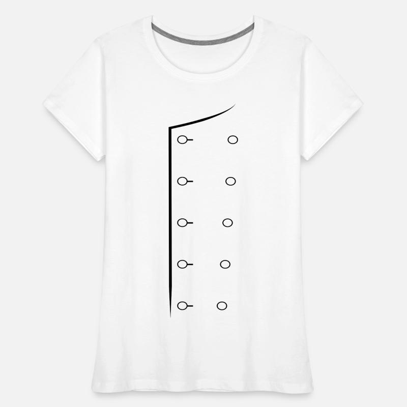 Chef Code Chef Uniform Line Art Chef Jacket Women's Premium Organic T-Shirt