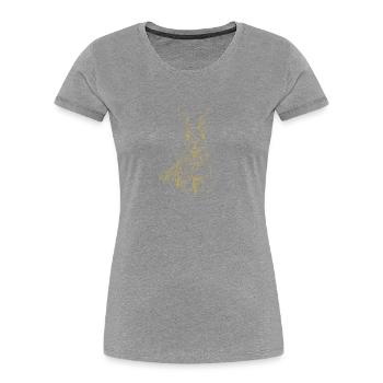 Illustrierte Designs mit Hase - Frauen Premium Bio T-Shirt -  - Vorne - Mia (176cm)