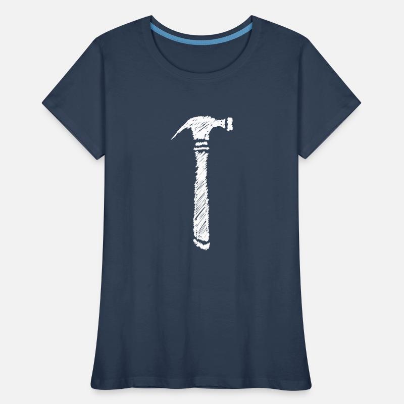 Hammer Scribbled Gift Idea Women's Premium Organic T-Shirt