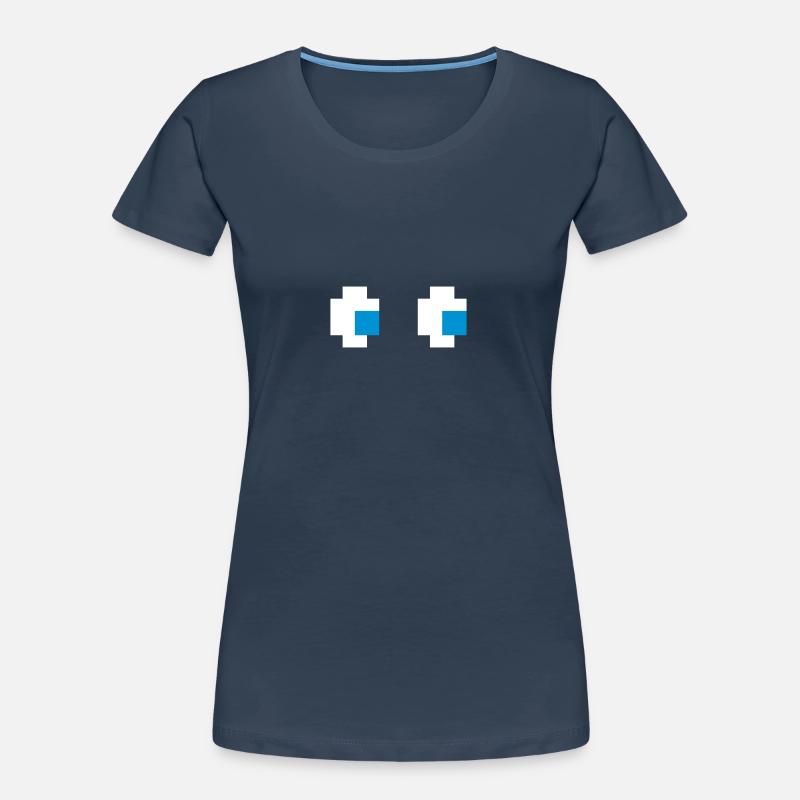 Ghost Eyes Geist Augen Comic Computerspiel Konsole Frauen Premium Bio T-Shirt