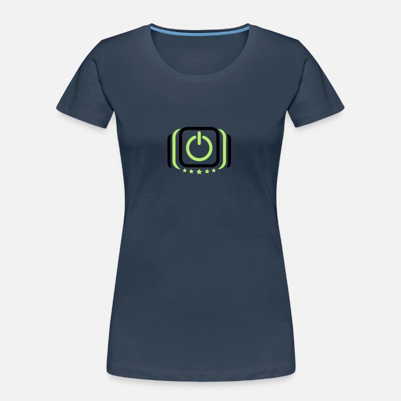 Alimentation sur off sur interrupteur T-shirt bio Premium Femme