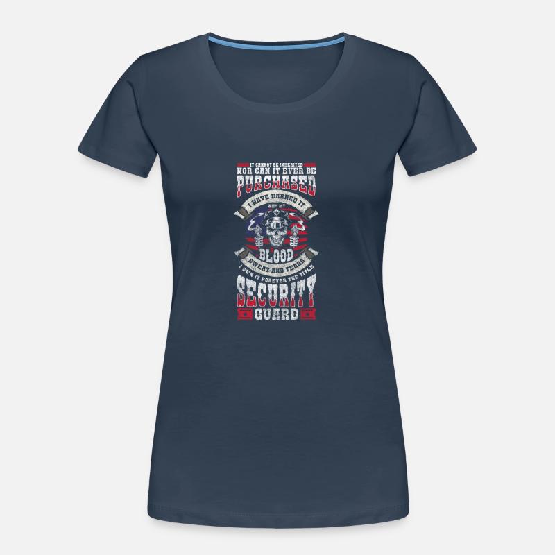 Security guard building sarcasm watching Women's Premium Organic T-Shirt