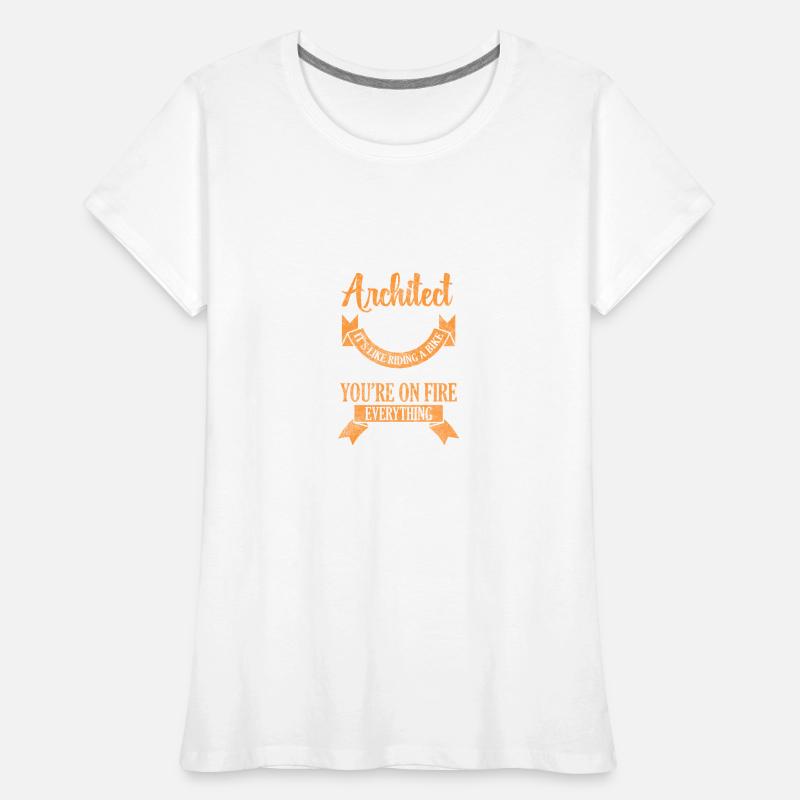 Architecture de construction de maison de style ingénieur T-shirt bio Premium Femme